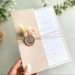Convite Elegante Bege