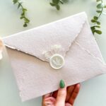Convite Envelope Artesanal Rosa Personalizado
