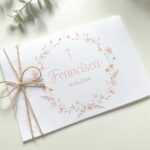 Convite Simples Rosa com Cruz