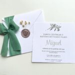 Convite Envelope Branco Texturado