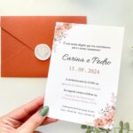 Convite Envelope Terracota