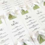 Ementa com Laço e Tag Verde