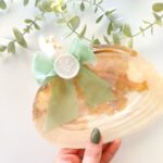 Concha Madrepérola Laço Verde