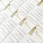 Ementa com Marcador de Nome Verde