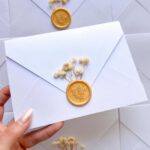 Convite Envelope Branco Brilhante