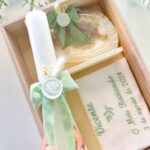 Conjunto de Batismo Verde Água