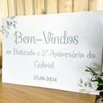 Placa de PVC Flores Verdes