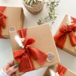 Caixa de Padrinhos Laço Terracota