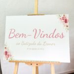 Placa de PVC Flores Rosas