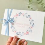 Convite Simples Azul e Rosa