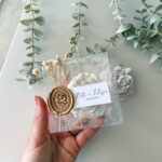 Flor de Gesso Perfumado em Caixa Transparente