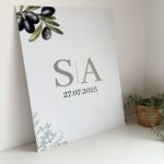 Placa de PVC Iniciais