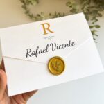 Convite Branco com Inicial