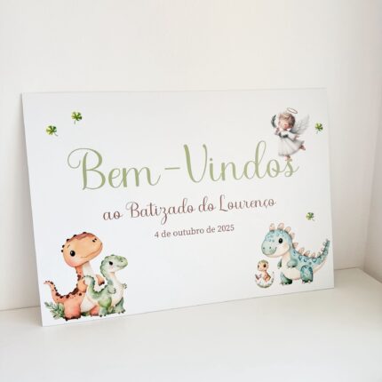 Placa de PVC Dinossauros