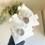 Peônia de Gesso Perfumado em Saco de Pano