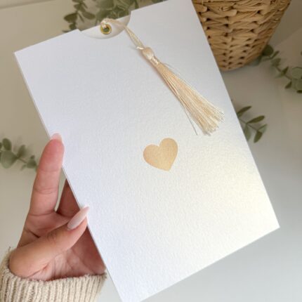 Convite Minimalista Dourado