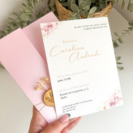 Convite Elegante Floral