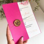 Convite Elegante Rosa Choque